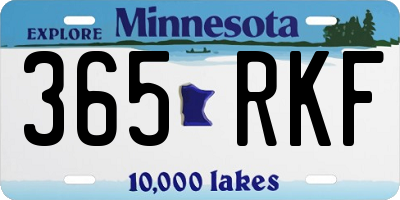 MN license plate 365RKF