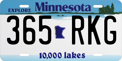 MN license plate 365RKG
