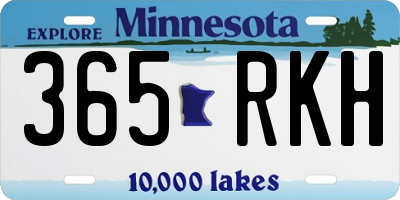 MN license plate 365RKH