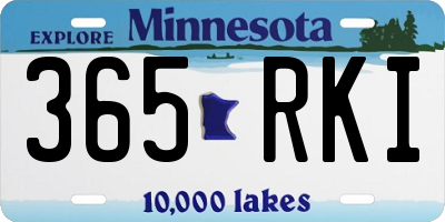 MN license plate 365RKI
