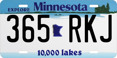 MN license plate 365RKJ