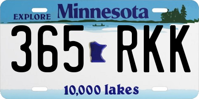 MN license plate 365RKK