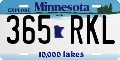 MN license plate 365RKL