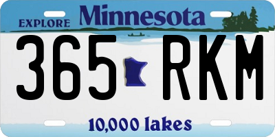 MN license plate 365RKM