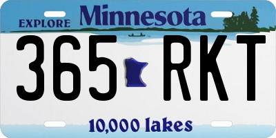 MN license plate 365RKT