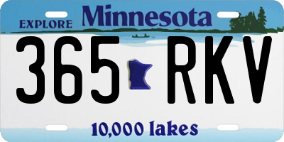 MN license plate 365RKV