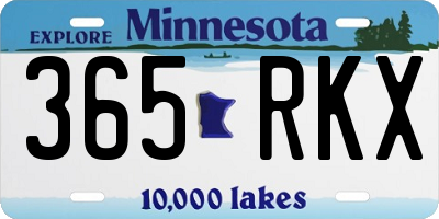 MN license plate 365RKX