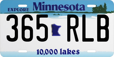 MN license plate 365RLB