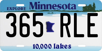 MN license plate 365RLE