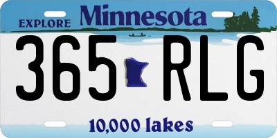 MN license plate 365RLG