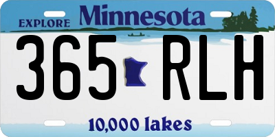 MN license plate 365RLH