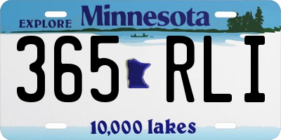 MN license plate 365RLI