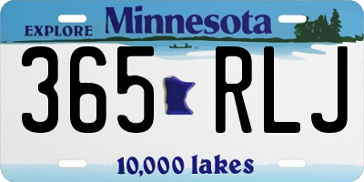 MN license plate 365RLJ