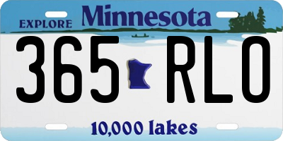 MN license plate 365RLO