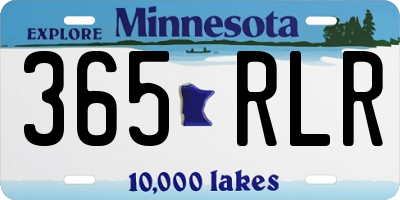 MN license plate 365RLR