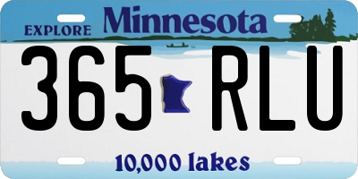 MN license plate 365RLU