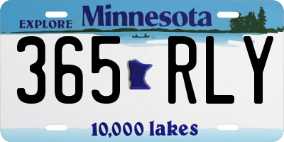 MN license plate 365RLY