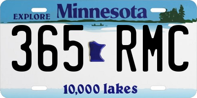MN license plate 365RMC