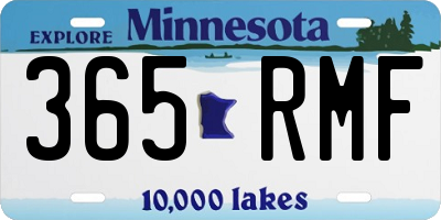 MN license plate 365RMF