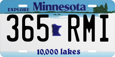 MN license plate 365RMI