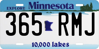 MN license plate 365RMJ