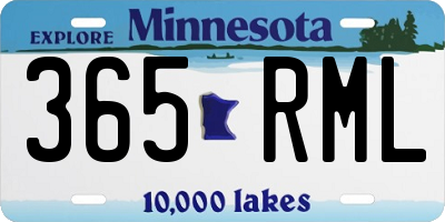 MN license plate 365RML