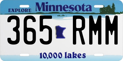 MN license plate 365RMM