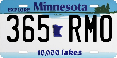MN license plate 365RMO
