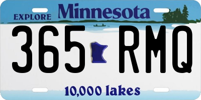 MN license plate 365RMQ