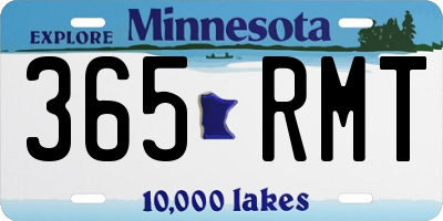 MN license plate 365RMT