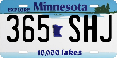 MN license plate 365SHJ