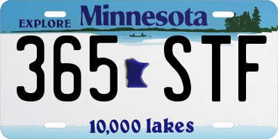 MN license plate 365STF