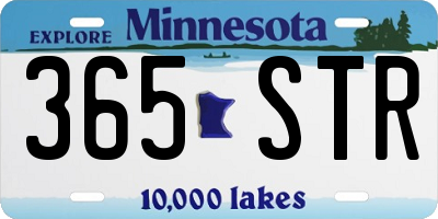 MN license plate 365STR