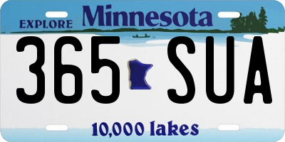 MN license plate 365SUA