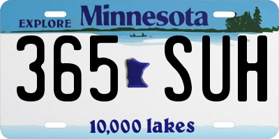 MN license plate 365SUH
