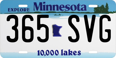MN license plate 365SVG