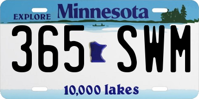 MN license plate 365SWM
