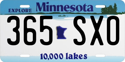 MN license plate 365SXO