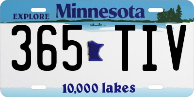 MN license plate 365TIV
