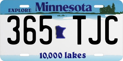 MN license plate 365TJC