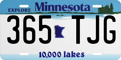 MN license plate 365TJG