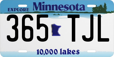 MN license plate 365TJL