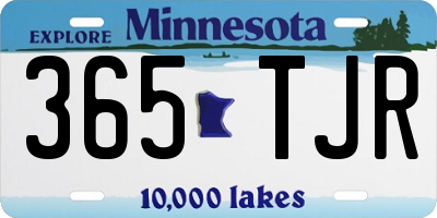MN license plate 365TJR