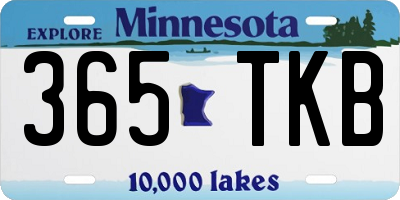 MN license plate 365TKB