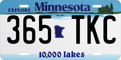 MN license plate 365TKC