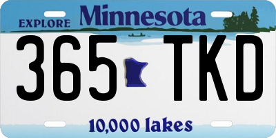 MN license plate 365TKD