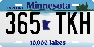 MN license plate 365TKH