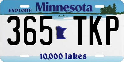 MN license plate 365TKP