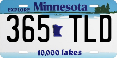 MN license plate 365TLD