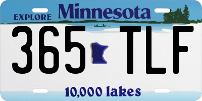 MN license plate 365TLF